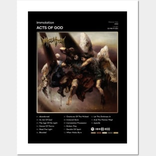 Immolation - Acts Of God Tracklist Album Posters and Art